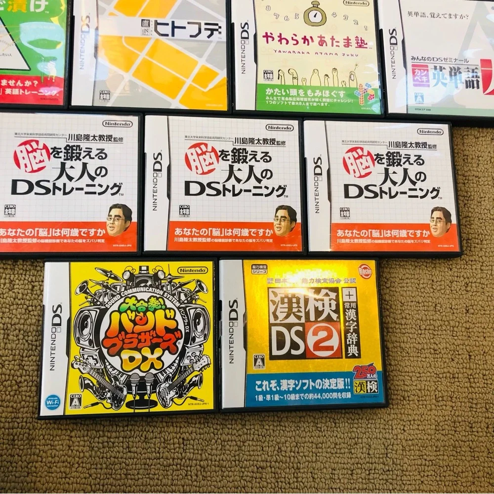 Lot Of 21 Nintendo DS Japanese Game With Case Manual Tested And Works EUC